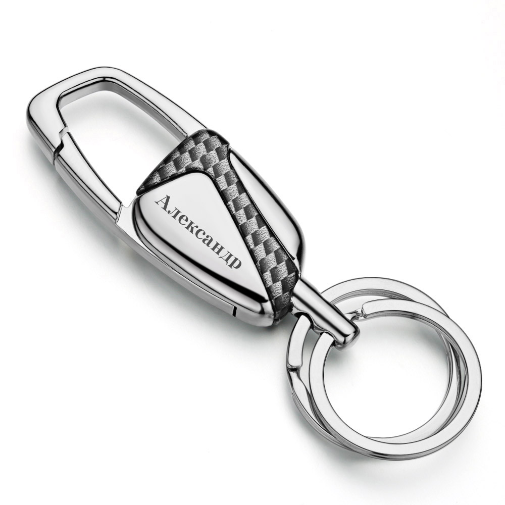 Personalized Keyring Double Sw - Initial Ring Custom ulasan dan harga