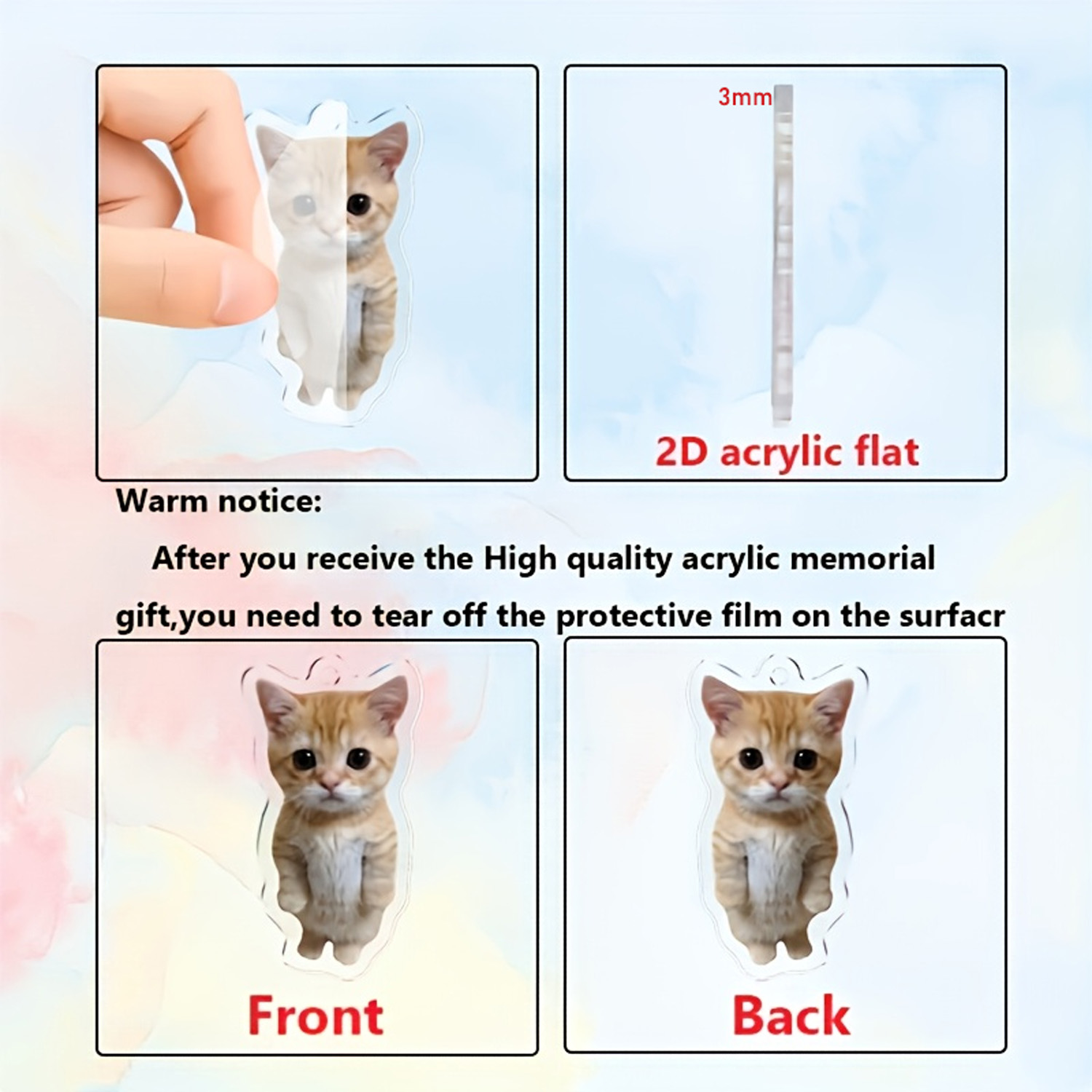 Custom Pet Portrait Phone Pend - Pet Portrait Custom ulasan dan harga