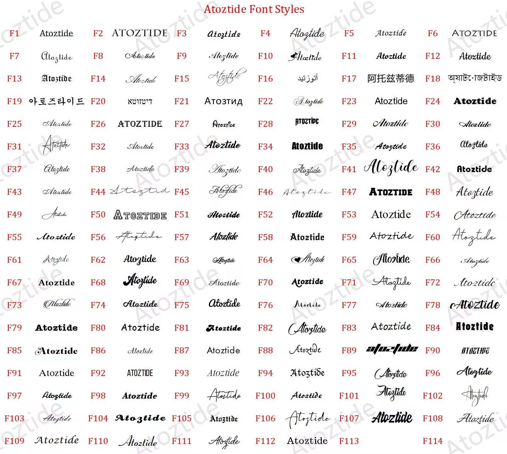 Atoztide Custom Name Necklace  - Birth Flower Necklace ulasan dan harga