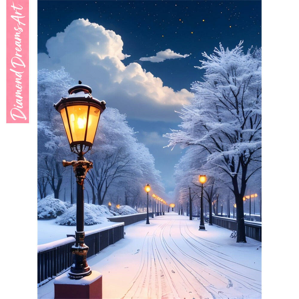 5D DIY Diamond Painting Snow S - Photo Mosaic Print ulasan dan harga