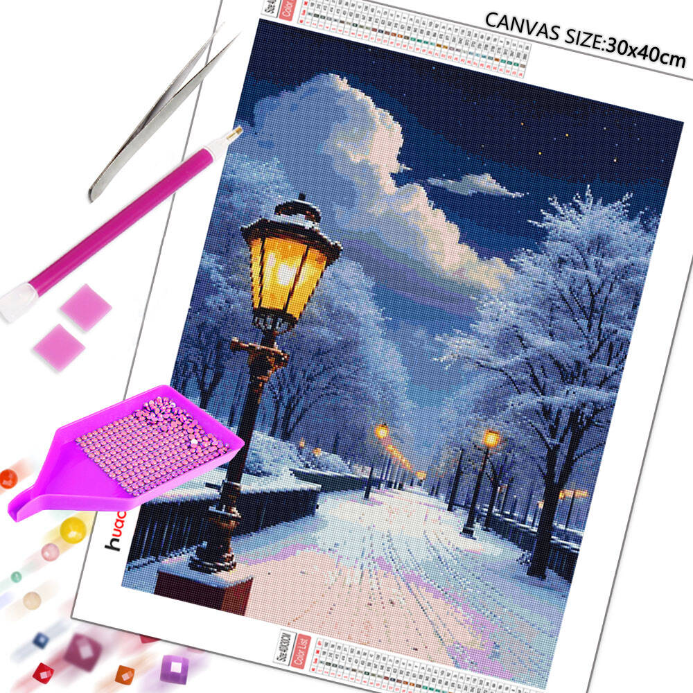 5D DIY Diamond Painting Snow S - Photo Mosaic Print ulasan dan harga